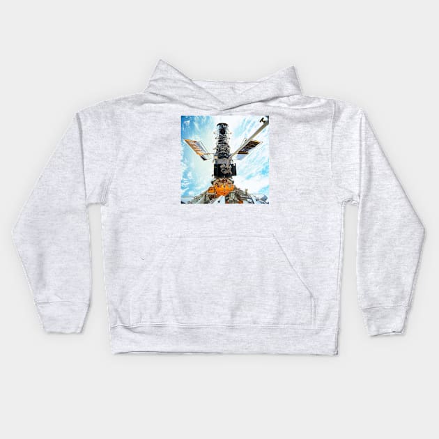 Hubble servicing (R205/0109) Kids Hoodie by SciencePhoto